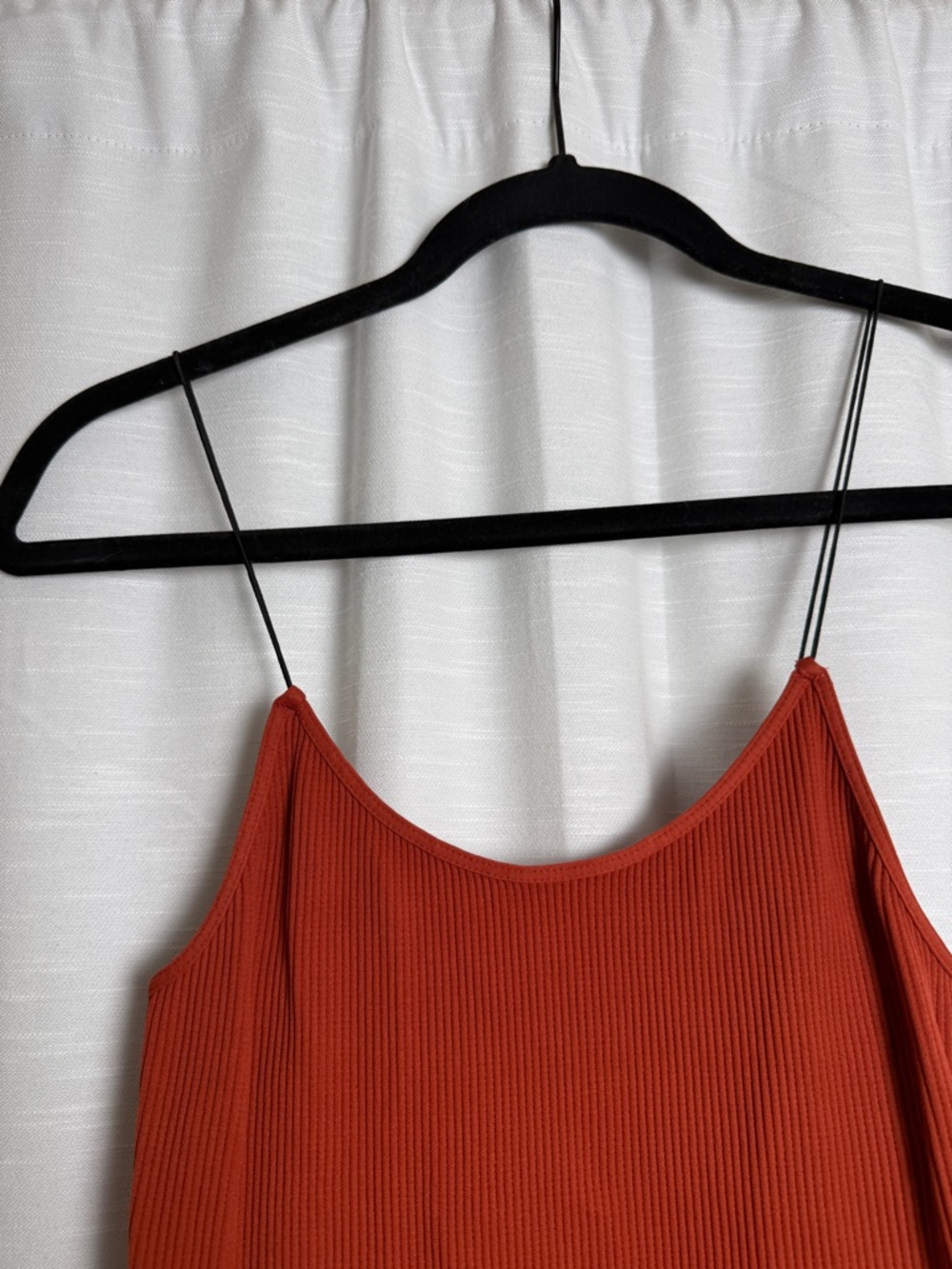 Nikibiki Rust Ribbed Bodysuit Spaghetti Strap Fitted Stretch Basic | Size S - Picture 7 of 11